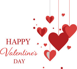 Happy Valentine's Day Celebration Text Over Red Duotone Bokeh Lights Background
