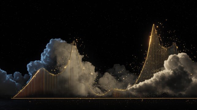 AI growth concept illustrating exponential scaling and computational power increase.