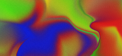 Dynamic fluid orange, green and blue colors mixed noisy background, best for background design, 