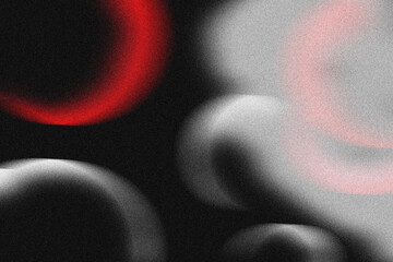 Abstract noisy Red and White Blurry Shapes | Modern Gritty Background Texture, Best for webpage, poster design,