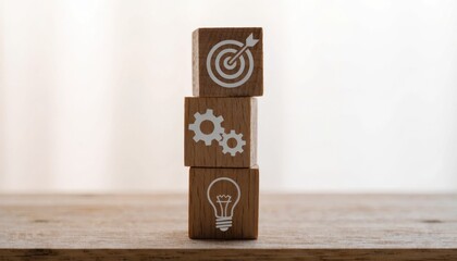 An antique vintage clock sits on a wooden floor against a white wall, creating an isolated retro object symbol of time and technology