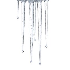 icicles on a white background