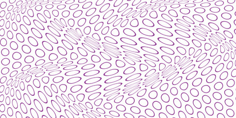 simple purple outline dot wave pattern art for banner poster background. © kowsar