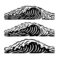 Vintage Ocean Wave Engraving Divider Set