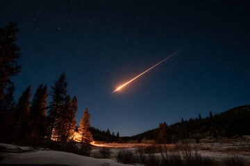 sunset in the mountains