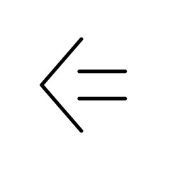 矢印のアイコン　破線