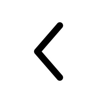 矢印のアイコン　くの字　太い　シェブロン