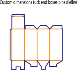 Custom Center Seal Pouch Dieline Vector Template for Flexible Food Packaging Bag and Commercial Product Sachet Manufacturing Layout