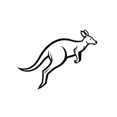 Fototapeta premium Kangaroo Icon Graphic