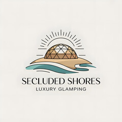 Modern Travel Logo for Secluded Shores Luxury Stay