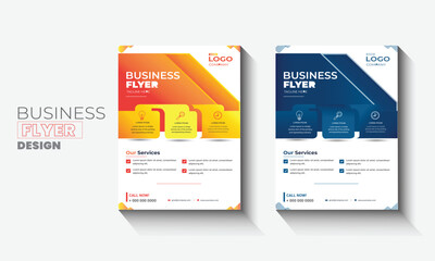 Corporate business flyer template design set, Brochure design, cover modern layout, annual report, poster, flyer in A4 with colorful business proposal, promotion, advertise, publication,