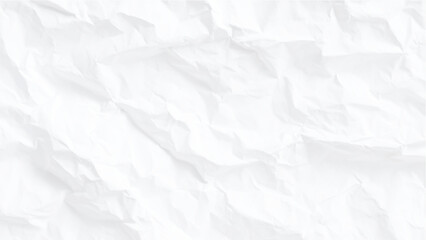 Obraz premium A stark close up view of heavily crumpled white paper showcasing intense texture and dramatic light shadows