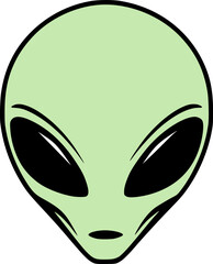 Creative design of alien face