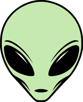 Creative design of alien face