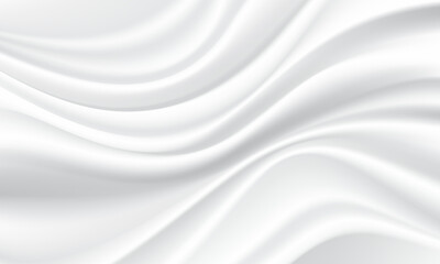 White fabric wace curve clean luxury background texture vector