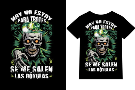 Hoy no estoy para trotes, se me salen las r&oacute;tulas-Dise&ntilde;o de camisetas, frases, carteles, tazas y tipograf&iacute;a creativa.