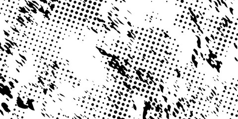 Grunge real organic vintage halftone vector ink print background. abstract dot background. halftone background.