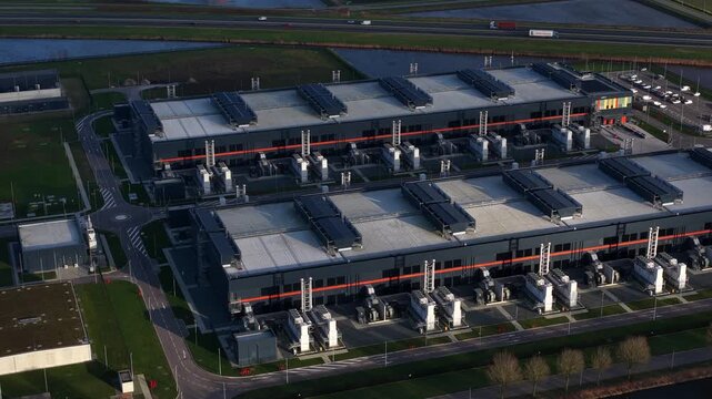 Redundant Data Center Computing Infrastructure Aerial