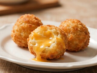 Perfect party snacks made at home. Potato Cheese Balls