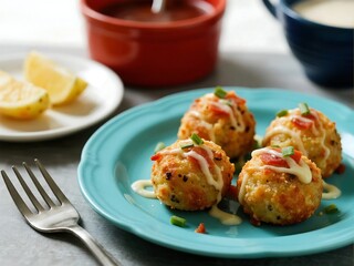 Perfect party snacks made at home. Loaded Potato Balls