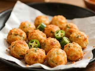 Perfect party snacks made at home. Jalape&ntilde;o Popper Balls