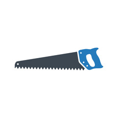 Home repair tool icon. Hand saw icon