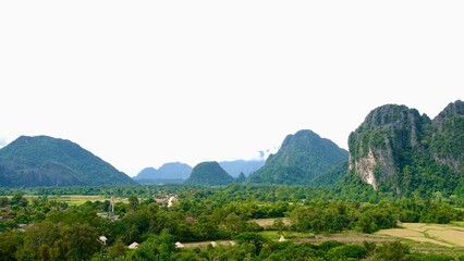 Laos - Karststeingebirge in Vang Vieng
