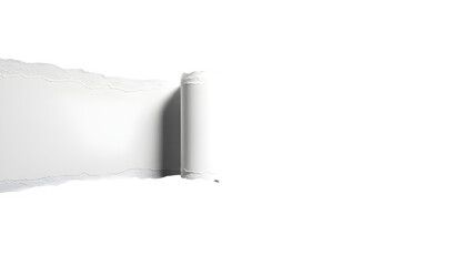 Torn paper edge with curled corner on black background