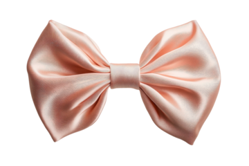 Elegant pink rose gold textured bow tie fashion accessory Perfect stylish on transparent background