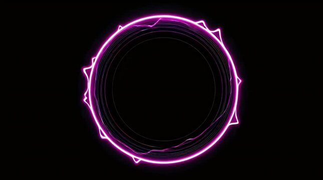 Circular Neon Audio Visualizer with Smooth Motion