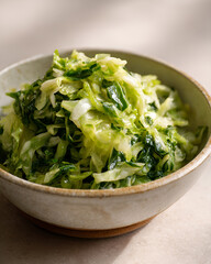 Fermented cabbage healthy budget food concept