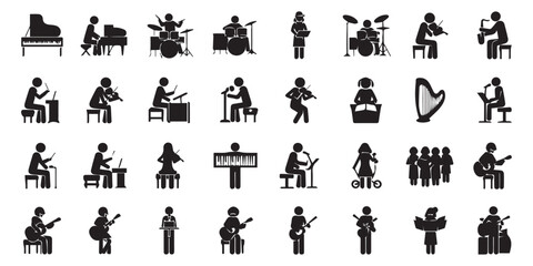 silhouettes of people