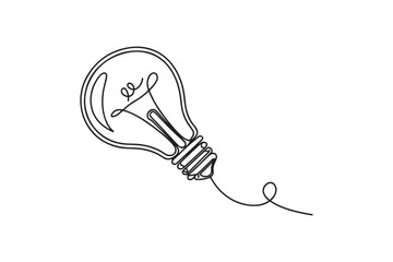 light bulb isolated on white