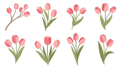 Obraz premium multiple flower and branch variations