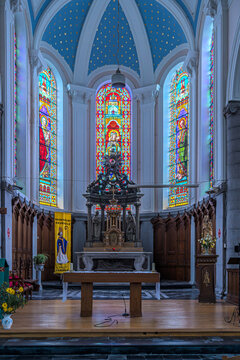 &Eacute;glise catholique Saint-Denis &agrave; Lecelles, village situ&eacute; en r&eacute;gion Hauts de France