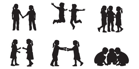 silhouettes of business people