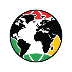 Obraz premium Colorful Global World Map Vector for Travel and Education