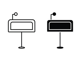 Keynote Presentation Icon Vector set for Business Meetings, Conferences, Slideshows, Public Speaking, Training Sessions, and Professional Pitch Design Projects.