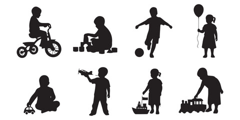 family silhouette vector