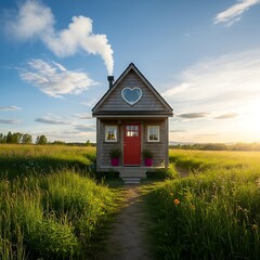 Home is Where the Heart Is: Cozy Cottage in a Sunlit Meadow
