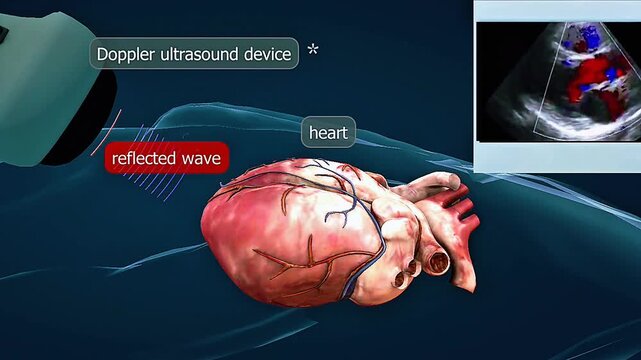 Human Heart ultrasound