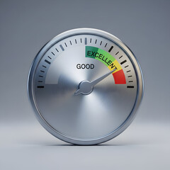 Excellent gauge meter with needle indicator.