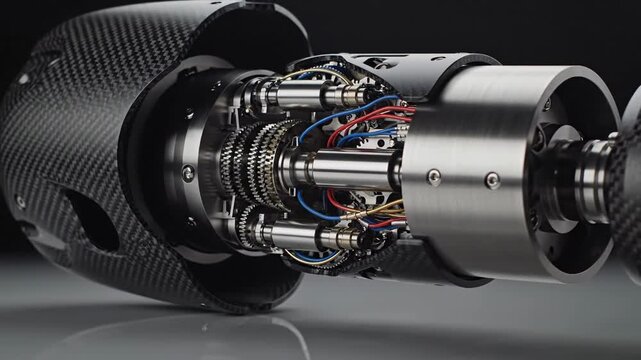 Complex Robotic Limb Joint System Detailed Mechanical Engineering