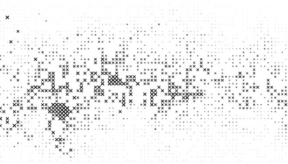 Black and white abstract pixel effect pattern for sporty and modern background. Fully editable vector element. Vector Format Illustration 