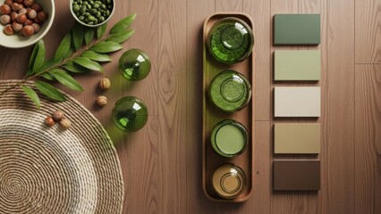 A harmonious natural palette: exploring earthy tones and organic textures for interior design inspiration