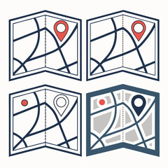 Map Navigation Graphic Resources Vector Elements