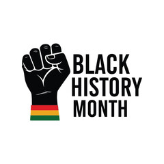 Obraz premium Empowering Black History Month Celebration Vector