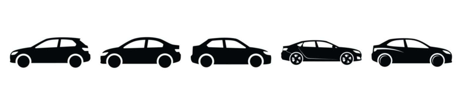 Isolated car vehicle on the white background.