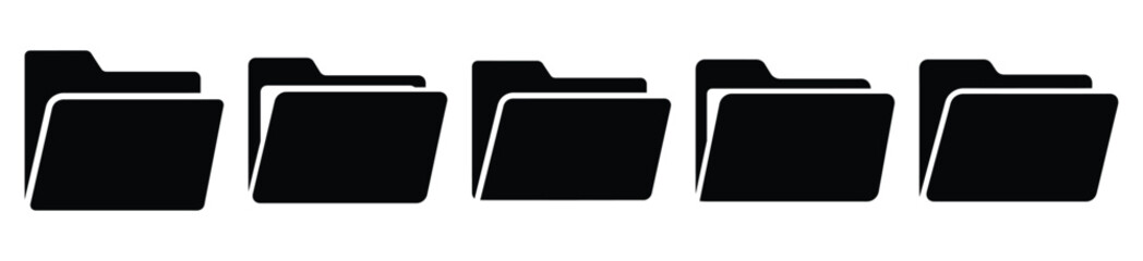 Isolated folder file on the white background.