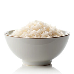 Rice bowl isolated on white background